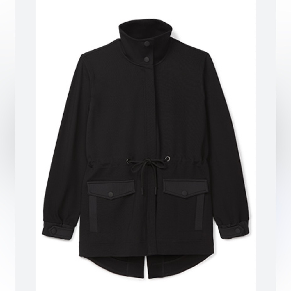 Cabi Tuxedo Parka Coat Jacket Black Size M